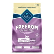 Blue Buffalo Freedom Natural Grain-Free Indoor Adult Dry Cat Food, Chicken Recipe, 11-lb. Bag