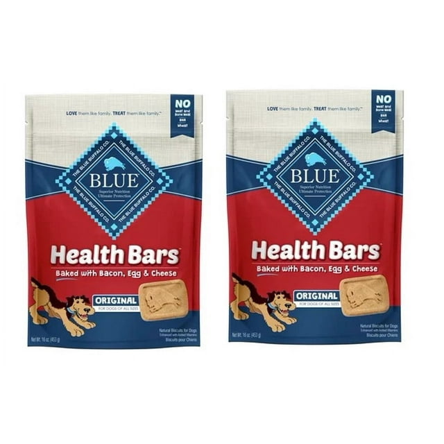 Blue Buffalo Health Bars Bacon, Egg & Cheese Flavor Crunchy Biscuit