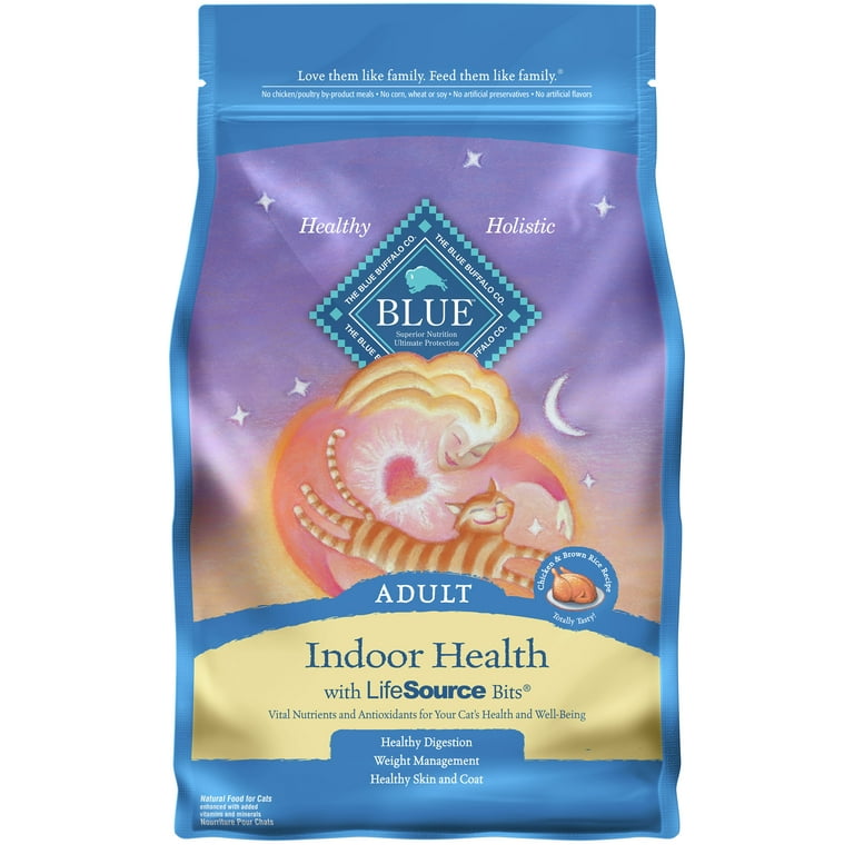 Blue Buffalo Indoor Health Chicken and Brown Rice Dry Cat Food for