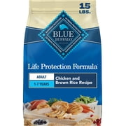 Blue Buffalo Life Protection Formula Adult Dry Dog Food Chicken & Brown Rice 15lb Bag
