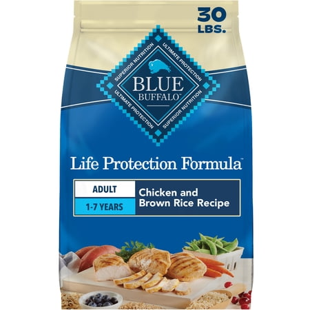 Blue Buffalo Life Protection Formula Adult Dry Dog Food Chicken & Brown Rice 30lb Bag