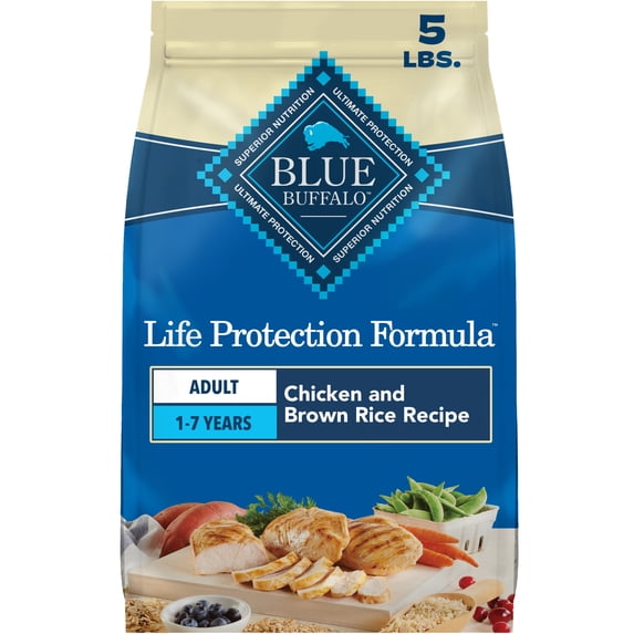 Blue Buffalo Life Protection Formula Adult Dry Dog Food Chicken & Brown Rice 5lb Bag