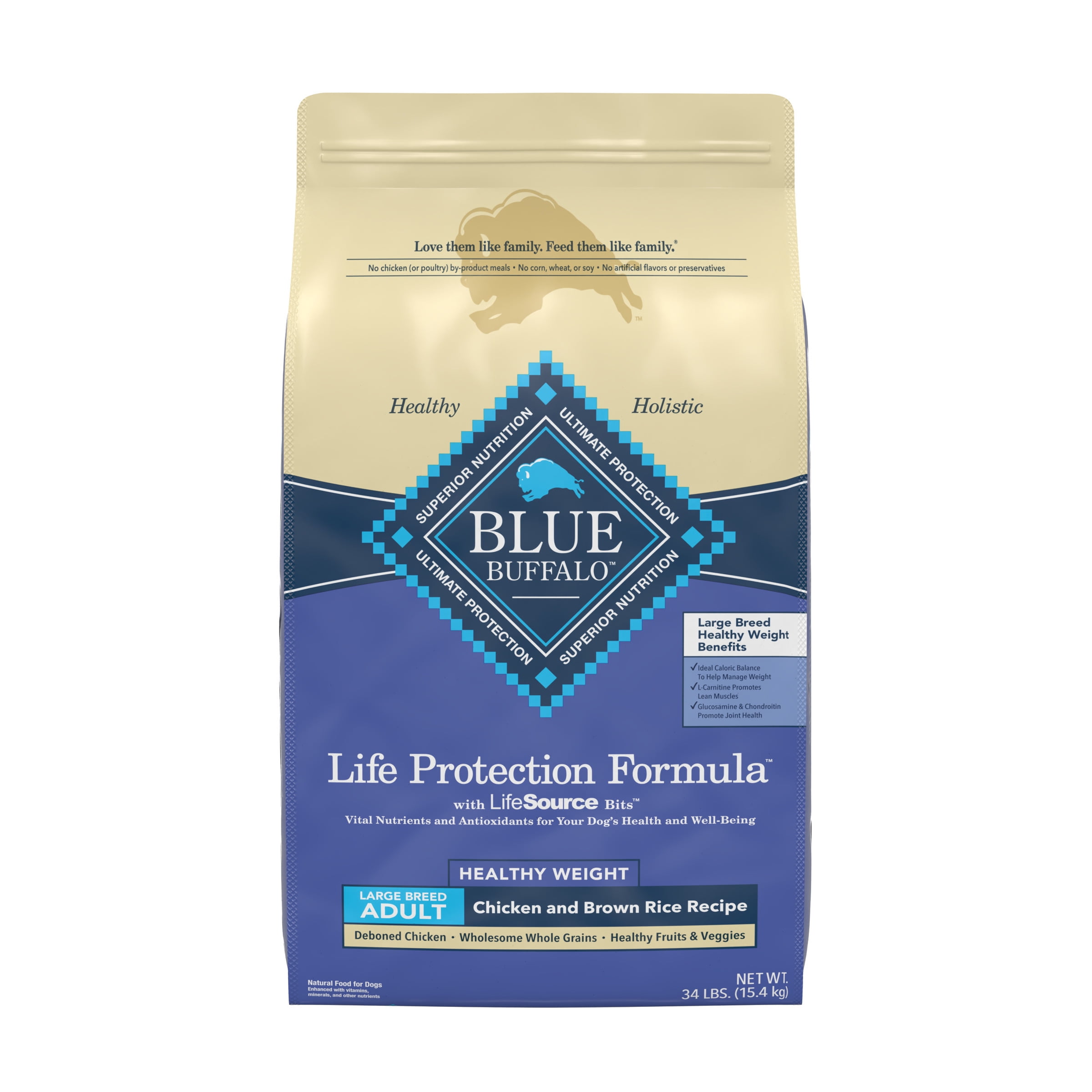 Blue Buffalo Life Protection Formula Chicken and Brown Rice Large Breed ...