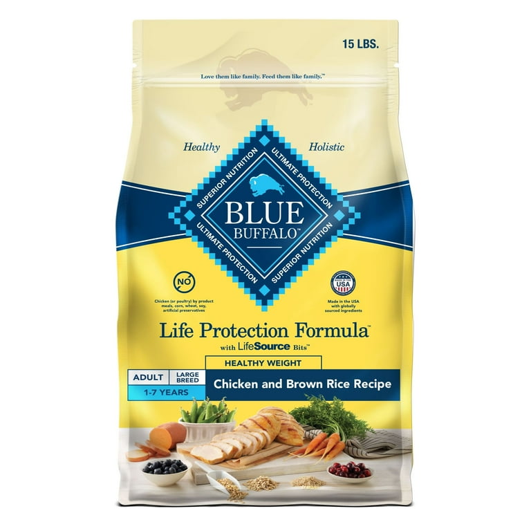 Blue Buffalo Life Protection Formula Healthy Weight Adult Chicken & Brown Rice Recipe Dry Dog Food Blue Buffalo Life Protection Formula Healthy Weight Adult Chicken & Brown Rice Recipe Dry Dog Food