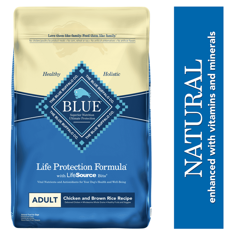 Blue Buffalo Life Protection Formula Adult Dry Dog Food Chicken Brown Rice 30 lbs. Walmart