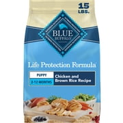 Blue Buffalo Life Protection Formula Puppy Dry Dog Food Chicken & Brown Rice 15lb Bag