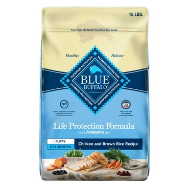 Blue Buffalo Life Protection Formula Puppy Dry Dog Food, Chicken & Brown Rice, 15 lbs.