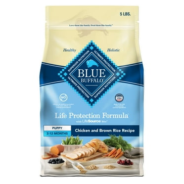 Blue Buffalo Life Protection Formula Puppy Dry Dog Food, Chicken & Brown Rice, 5 lbs.