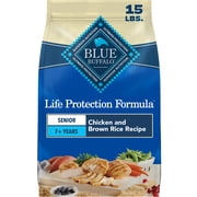 Blue Buffalo Life Protection Formula Senior Dry Dog Food Chicken & Brown Rice 15lb Bag
