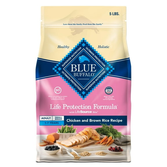 Blue Buffalo Life Protection Formula Small Breed Dry Dog Food Chicken & Brown Rice 5 lbs.