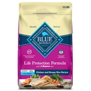 Blue Buffalo Life Protection Formula Small Breed Senior Dry Dog Food, Chicken & Rice, 15lb