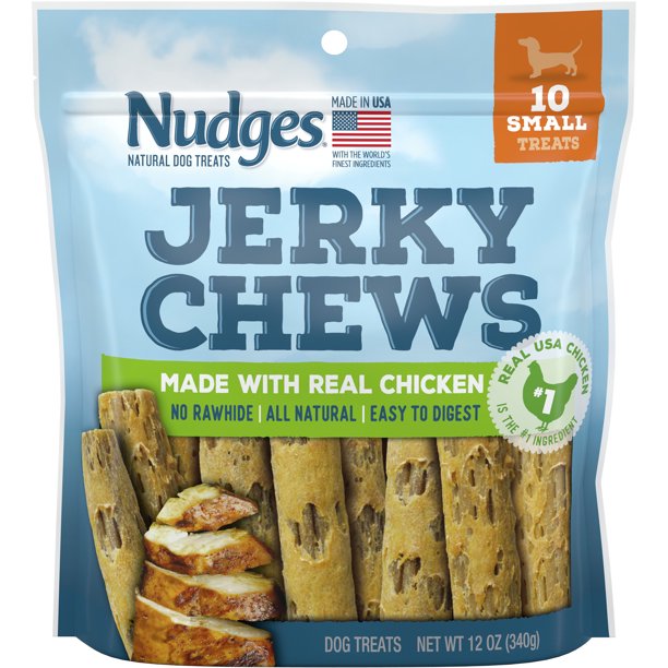 Blue Buffalo Nudges Jerky Chews Natural Dog Treats Small Breed, Chicken