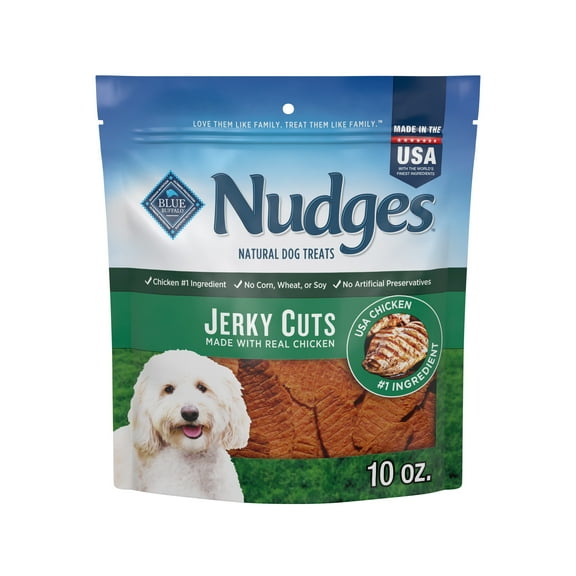 Blue Buffalo Nudges Jerky Cuts Dog Treats Made with Real Chicken, 10-oz. Bag