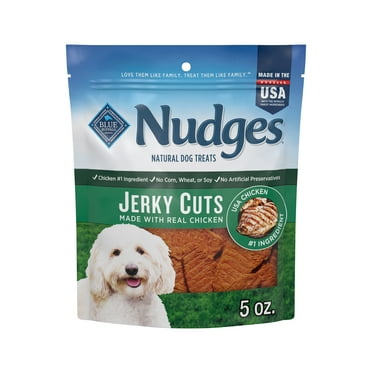 Blue Buffalo Nudges Jerky Cuts Dog Treats Made with Real Chicken, 5-oz. Bag