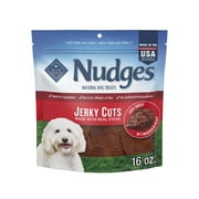 Blue Buffalo Nudges Jerky Cuts Dog Treats Made with Real Steak, 16-oz. Bag