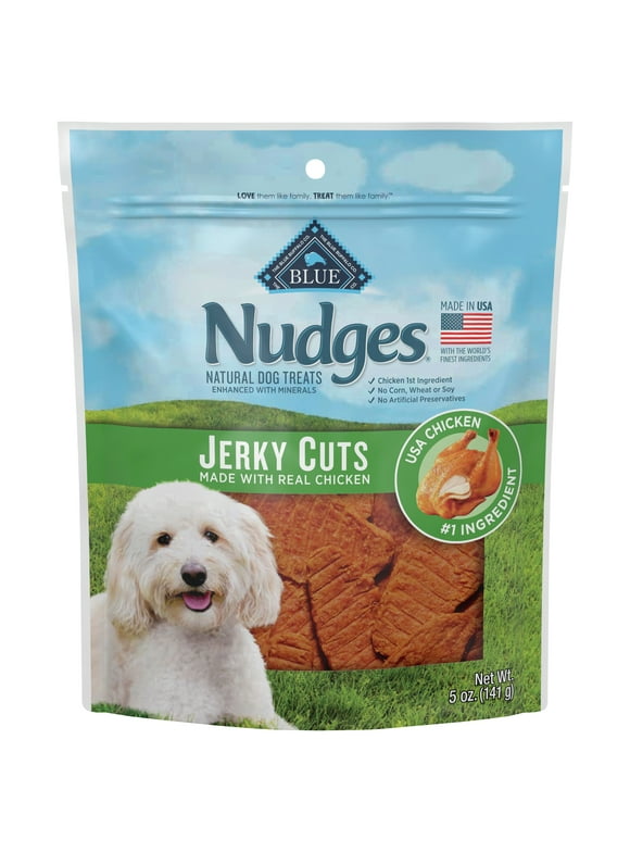 Blue Buffalo Nudges Jerky Cuts Natural Dog Treats Chicken Bag
