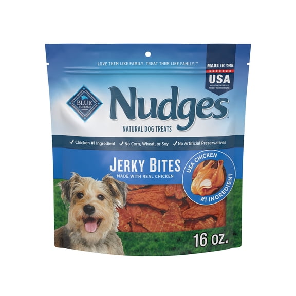 Blue Buffalo Nudges Natural Jerky Bites Dog Treats 16-oz. Bag