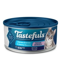 Blue Buffalo Tastefuls Adult Cat Wet Food, Chicken Morsels in Gravy, 5.5-oz. Can