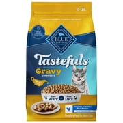 Blue Buffalo Tastefuls Chicken Irresistible Gravy Experience Dry Food for Cats, 10-lb. Bag