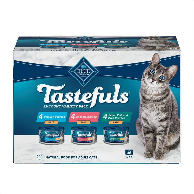 Blue Buffalo Tastefuls Adult Pate Ocean Fish & Tuna Entree Wet Cat Food