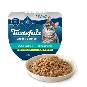 Blue Buffalo Tastefuls Savory Singles Wet Cat Food Paté, 2.6-oz. Twin Pack, Tuna