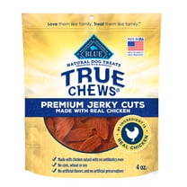 Blue Buffalo True Chews Premium Jerky Cuts Natural Dog Treats, Chicken 4oz bag