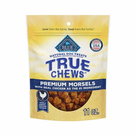 Blue Buffalo True Chews Premium Morsels Dog Treats, Chicken, 11-oz. Bag