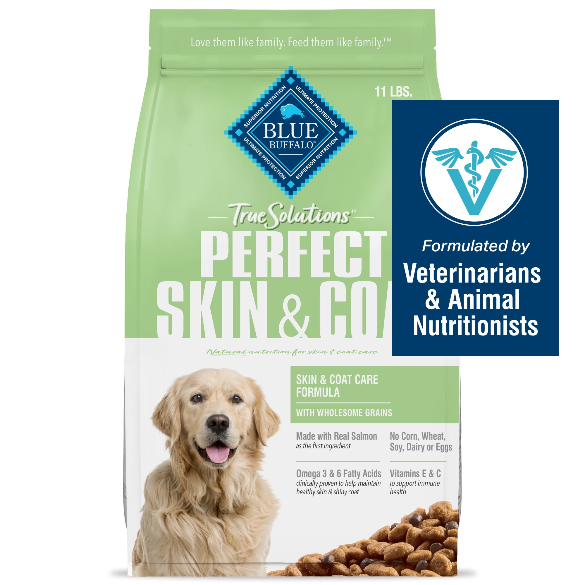 Blue True Solutions Perfect Skin And Coat Adult Dog Dry Food Salmon 11