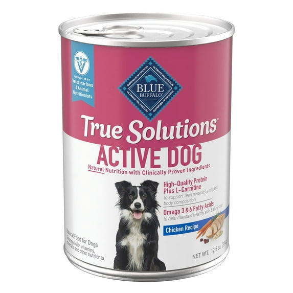 Blue Buffalo True Solutions Active Dog Wet Dog Food, 12.5-oz. Can