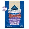 thumbnail image 1 of Blue Buffalo Dental Bones for Large Dogs 50 lbs & Above, Daily Dental Dog Treats, Cleans Teeth & Freshens Breath, 27-oz (17 Bones), 1 of 6