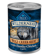 thumbnail image 1 of Blue Buffalo Wilderness Adult Dog Wet Food, Chicken Stew in Gravy, 12 Count, 1 of 10