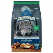 Blue Buffalo Wilderness Adult High-Protein Dry Dog Food Grain-Free, Chicken, 24-lb. Bag