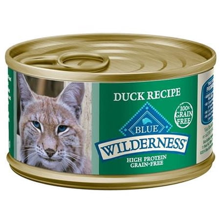 Blue Buffalo Wilderness Duck Recipe Canned Cat Food 3-oz (Pack of 20)