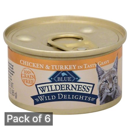 Blue Buffalo Wilderness Grain-Free Wild Delights, 3 oz Can (Pack of 6)