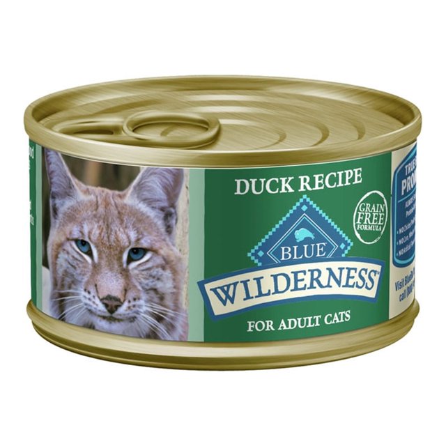 Blue Buffalo Wilderness High Protein Duck Pate Wet Cat Food for Adult