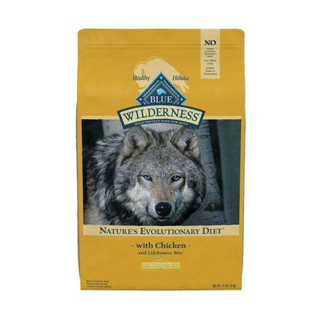 Blue Buffalo Wilderness High Protein Healthy Weight Chicken Dry Dog Food for Adult Dogs, Grain-Free, 20 lb. Bag