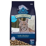 Blue Buffalo Wilderness Natural Mature Dry Cat Food, High-Protein, Chicken, 4-lb. Bag