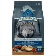 Blue Buffalo Wilderness Natural High-Protein Adult Dog Dry Food, Chicken Recipe, 13-lb.