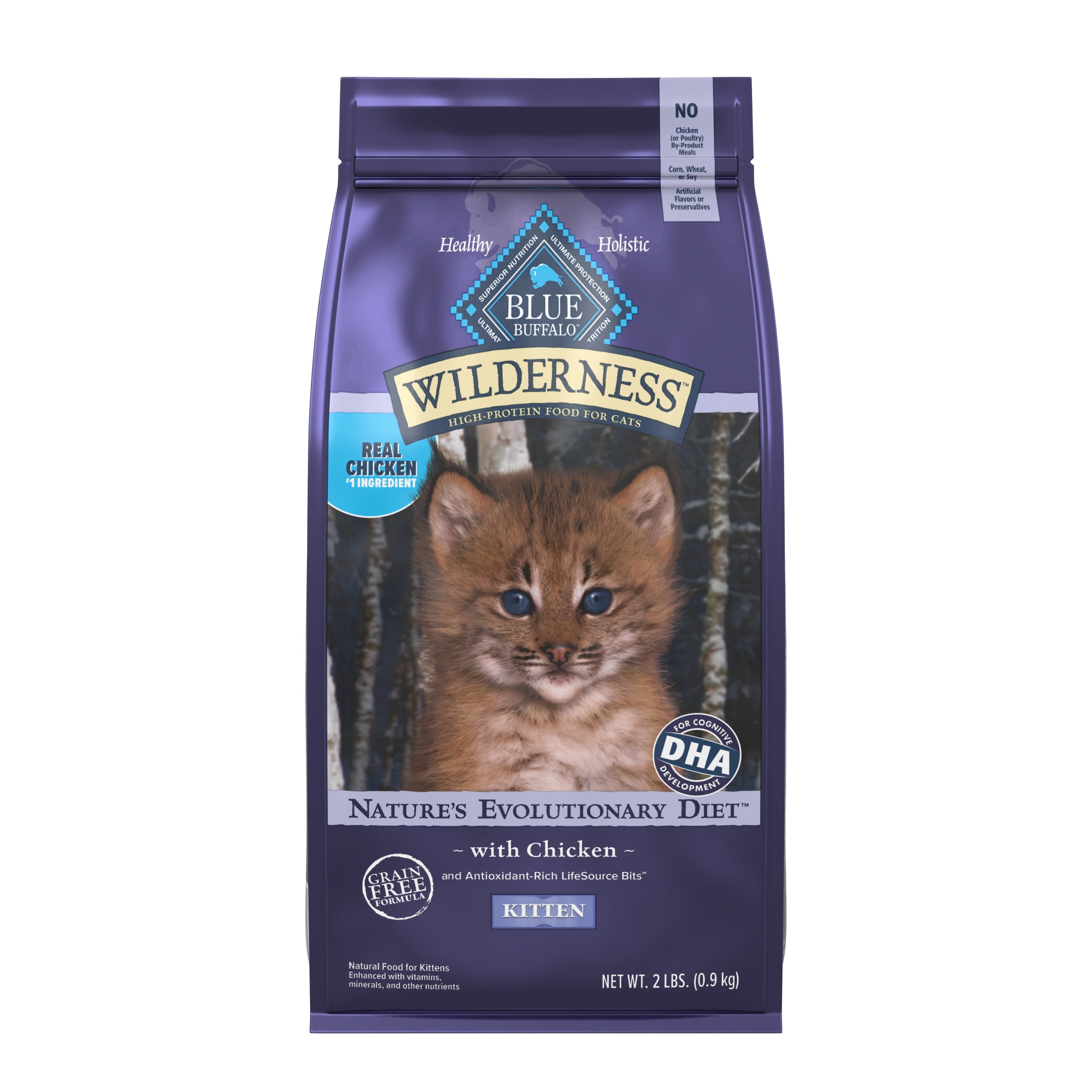 Blue Buffalo Wilderness High Protein, Natural Kitten Dry Cat Food