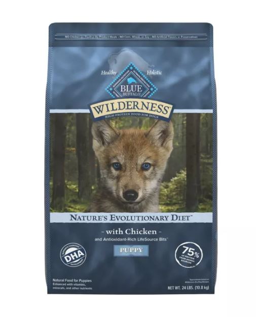 Blue Buffalo Wilderness High Protein Natural Puppy Dry Dog Food plus