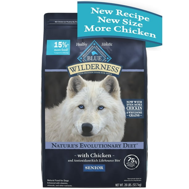 Blue Buffalo Wilderness High Protein Natural Senior Dry Dog Food plus