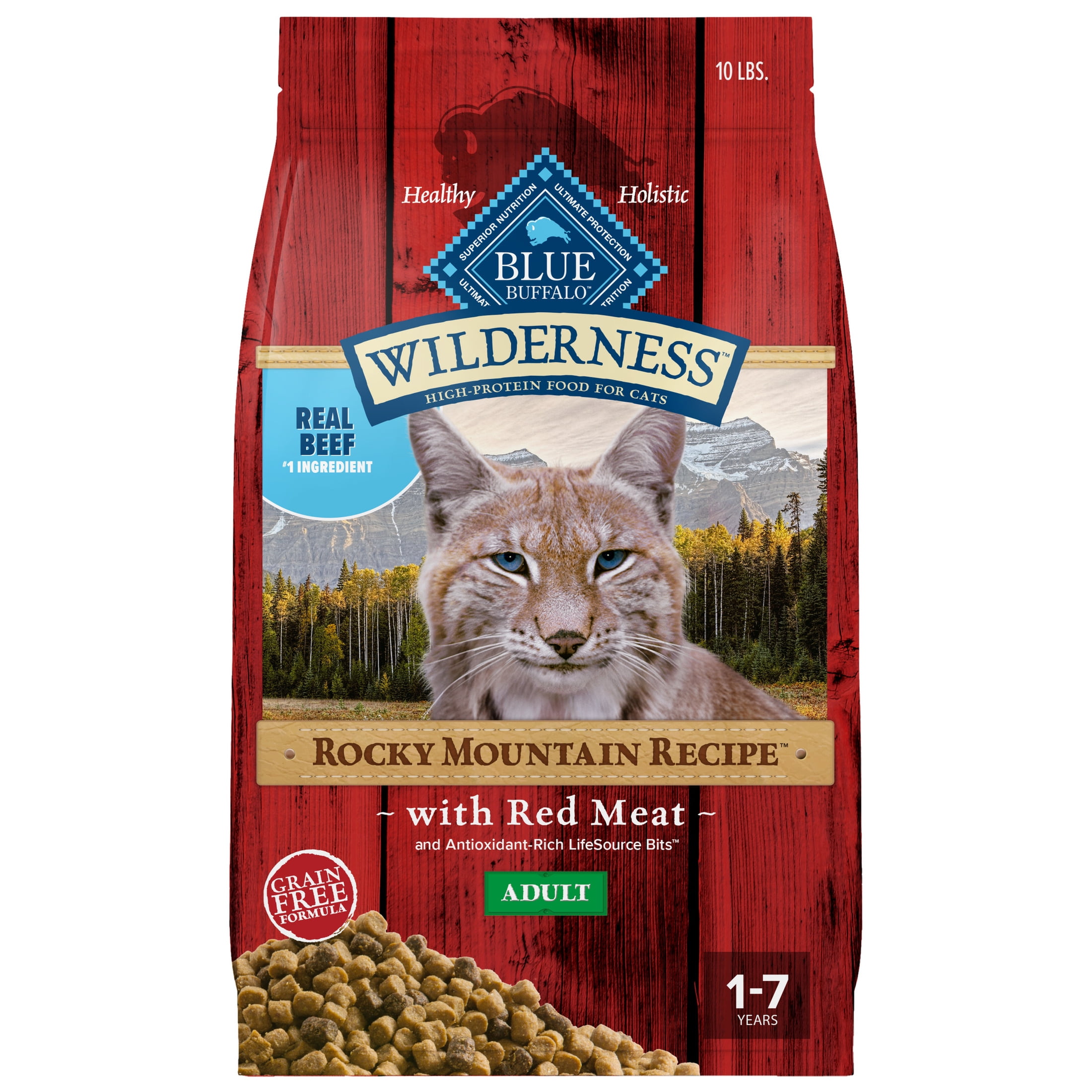 View of Blue Buffalo Wilderness Natural Dry Cat Food, Rocky Mountain Recipe ...