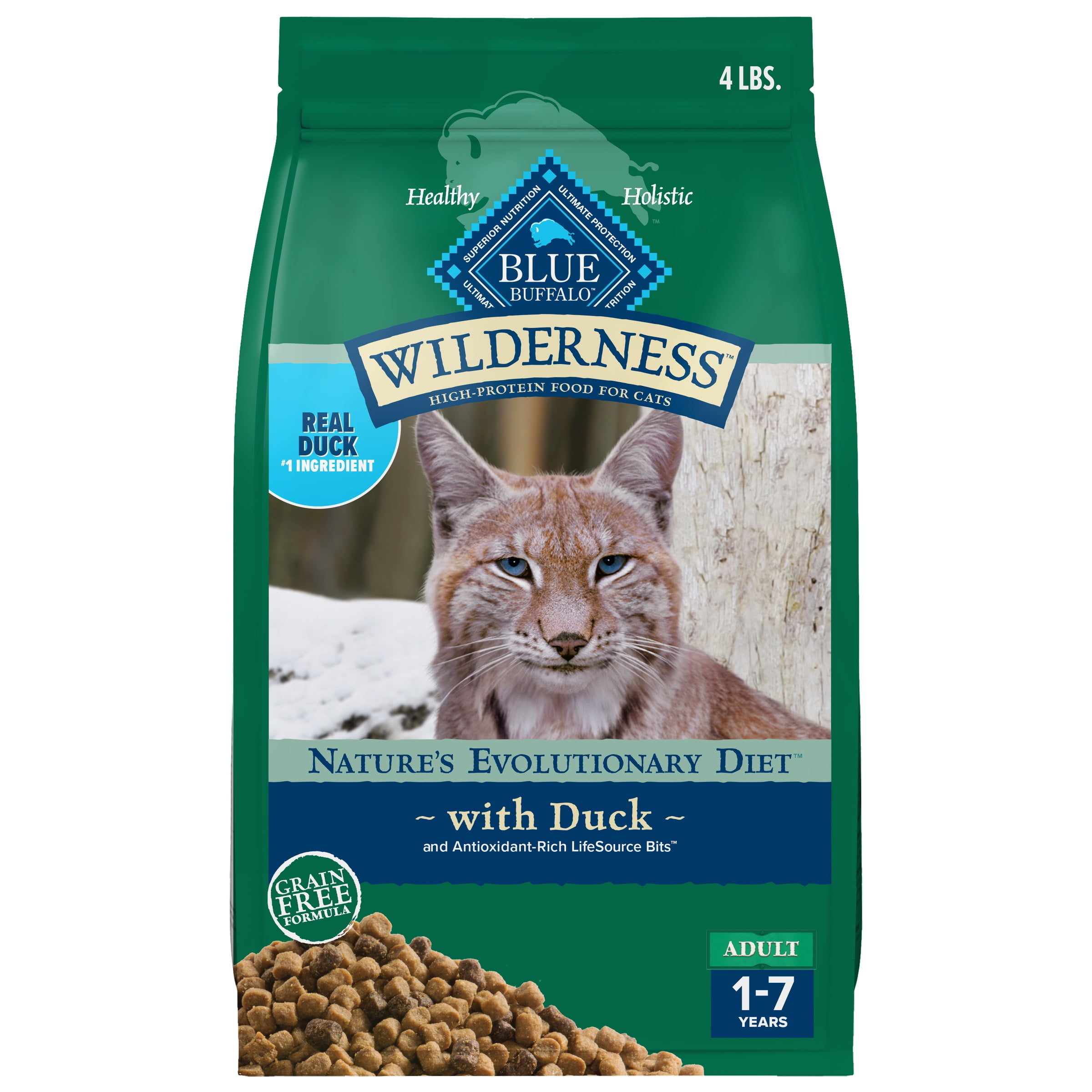 Blue Buffalo Wilderness Dry Cat Food, High-Protein, Grain-Free - Main Image