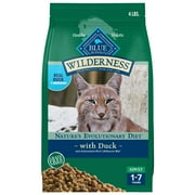 Blue Buffalo Wilderness Natural High-Protein, Grain-Free Dry Cat Food, Duck, 4-lb. Bag