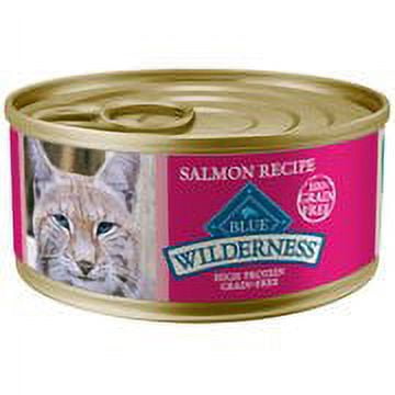 Blue Buffalo Wilderness Salmon High Protein Grain Free Wet Cat Food 5.5 oz. Cans 24 Pack Walmart