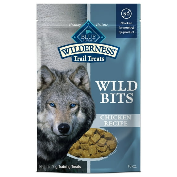 Blue Buffalo Wilderness Wild Bits Soft & Chewy Dog Treats, Grain-Free, Chicken, 10-oz. Bag