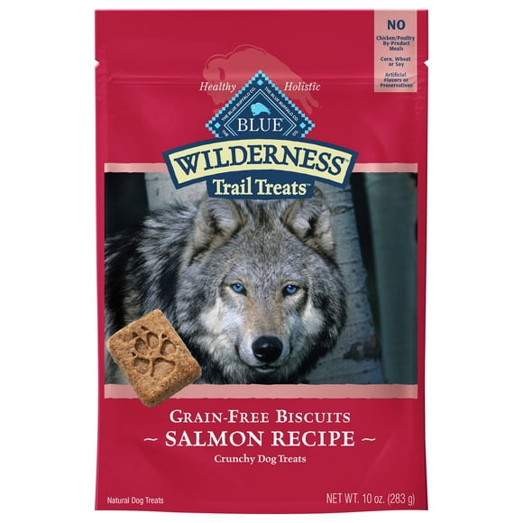 Blue Buffalo Wilderness Trail Treats Salmon Recipe Grain-Free Dog Biscuits