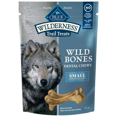 Blue Buffalo Wilderness Wild Bones Dental Chews Dog Treats, Small, 10-oz Bag