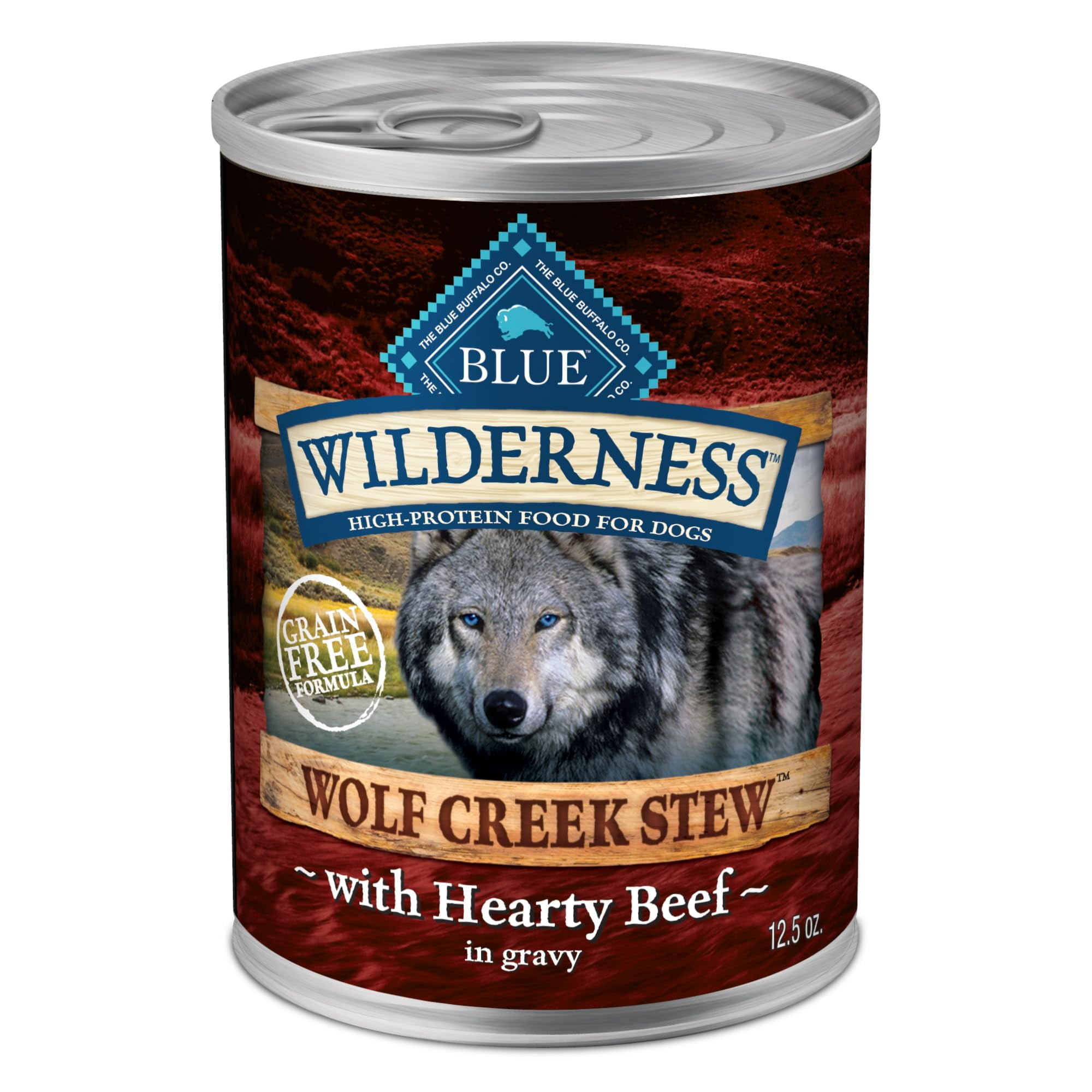 Blue Buffalo Wilderness Wolf AIF4 Creek Stew Wet Dog Food, HighProtein