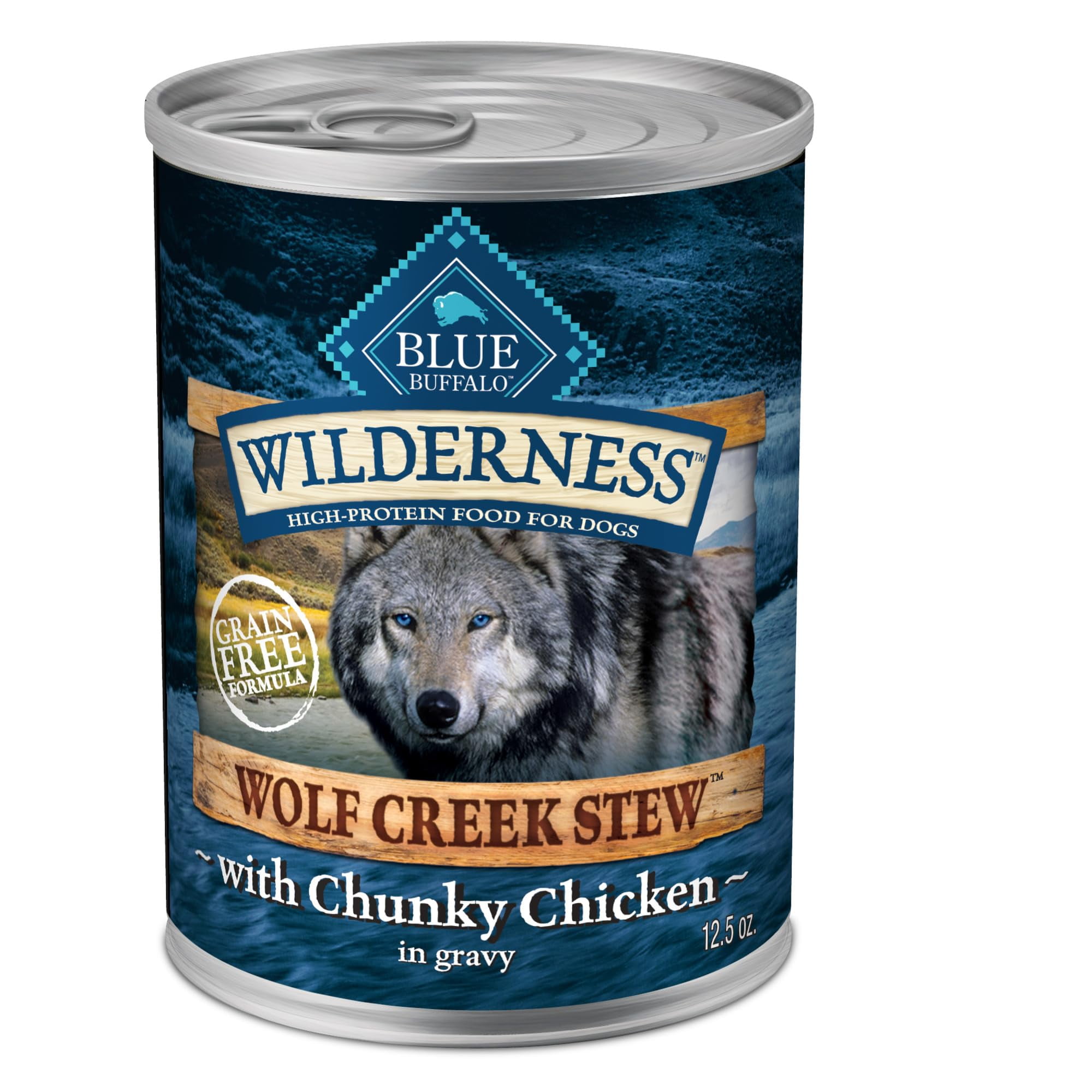 Blue Buffalo Wilderness Wolf STF9 Creek Stew High Protein, Natural Wet
